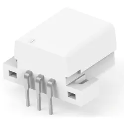 Plug, 3 pole, angled, 1 row, white, 175781-1
