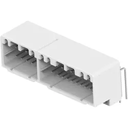 Plug, 34 pole, angled, 2 rows, white, 175444-1