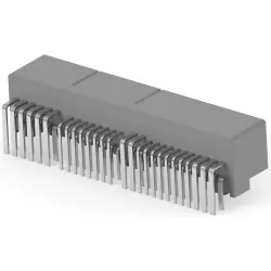 Plug, 54 pole, angled, 2 rows, gray, 175448-6