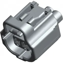 Socket, unequipped, 2 pole, straight, 1 row, black, 184010-1