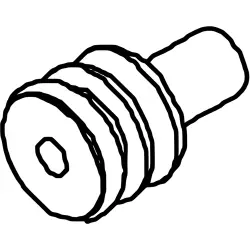 Seal, for automotive connector, 184140-1