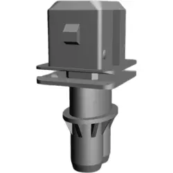 Plug, unequipped, 2 pole, straight, 1 row, black, 106462-1