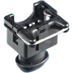 Plug, unequipped, 4 pole, straight, 1 row, black, 282764-1