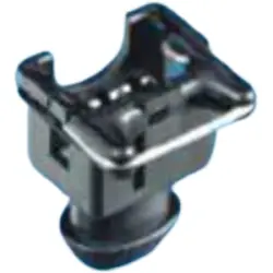 Socket, unequipped, 3 pole, straight, 1 row, black, 282191-1