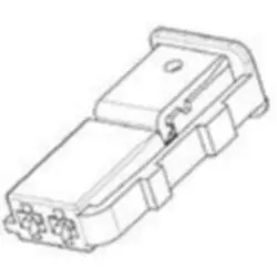 Socket, unequipped, 2 pole, straight, 1 row, black, 1563189-1