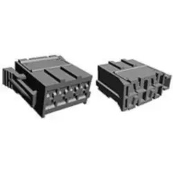 Socket, unequipped, 8 pole, straight, 2 rows, red, 927367-1