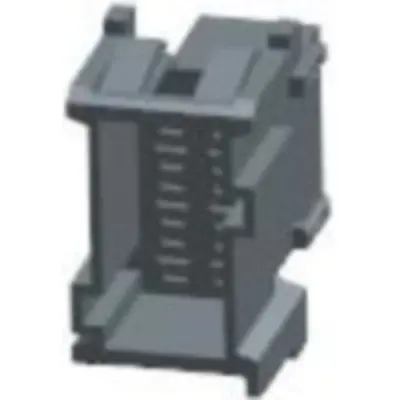 Plug, unequipped, 6 pole, straight, 2 rows, blue, 1-965641-1 - 1