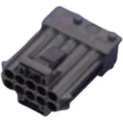 Plug, unequipped, 4 pole, straight, 1 row, white, 5-965261-1