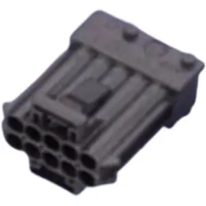 Plug, unequipped, 4 pole, straight, 1 row, white, 5-965261-1 - 1