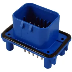 Plug, 14 pole, straight, 3 rows, blue, 776262-5