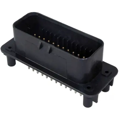 Plug, 35 pole, straight, 3 rows, black, 1-776230-1 - 1