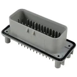 Plug, 35 pole, straight, 3 rows, gray, 776231-4