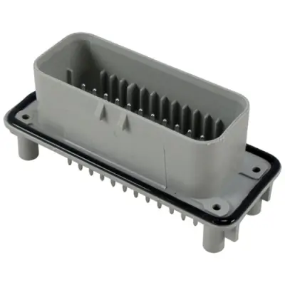 Plug, 35 pole, straight, 3 rows, gray, 776231-4 - 1