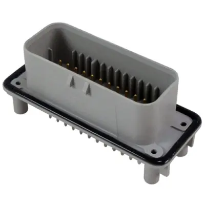 Plug, 35 pole, straight, 3 rows, gray, 1-776231-4 - 1