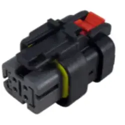 Socket, unequipped, 4 pole, straight, 2 rows, gray, 776487-2