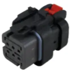 Socket, unequipped, 6 pole, straight, 2 rows, gray, 776531-2