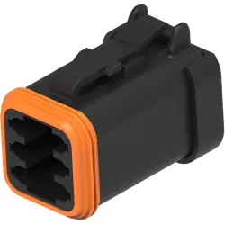 Socket housing, 6 pole, for DEUTSCH DT series, DT06-6S-CE05