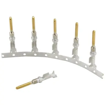Pin contact, 0.52-0.82 mm², AWG 20-18, crimp connection, gold-plated, 1924463-1 - 1