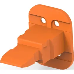 Interlock, 4 pole, straight, orange, W4S-ZZ