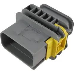 Pin housing, 12 pole, 2 rows, gray, 2-1564414-1