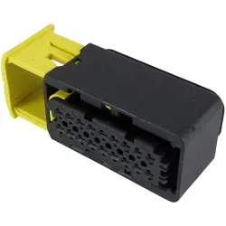 Socket, unequipped, 18 pole, straight, 2 rows, black, 1-1563759-1