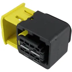 Socket, unequipped, 2 pole, straight, 1 row, black, 1-1564542-1