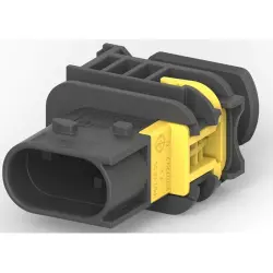 Plug, unequipped, 2 pole, straight, 1 row, black, 1-1703839-1