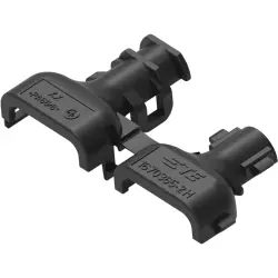 Cover, black, for connector, 1670365-2