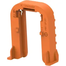 Mounting rail, orange, for connector, 2317070-1