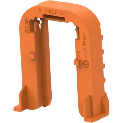 Mounting rail, orange, for connector, 2317070-1 - 1