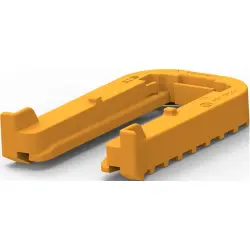 Mounting rail, orange, for connector, 2316939-1