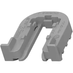 Mounting rail, gray, for connector, 1703838-6