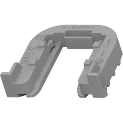 Mounting rail, gray, for connector, 1703810-6