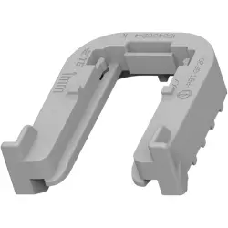 Mounting rail, gray, for connector, 1564562-4