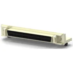 D-Sub socket, 68 pole, equipped, angled, solder pin, 1761028-4