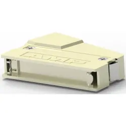 D-Sub connector housing, size: 5 (DD), angled 75°, cable Ø 10.16 mm, zinc die casting, silver, 5749202-2