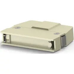 D-Sub connector housing, size: 5 (DD), straight 180°, cable Ø 10.16 mm, zinc die casting, silver, 5749193-2