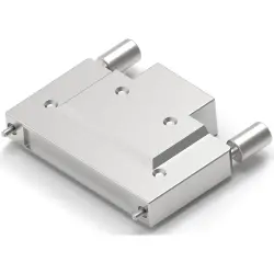 D-Sub connector housing, straight 180°, cable Ø 13.97 mm, zinc die casting, silver, 5786152-3