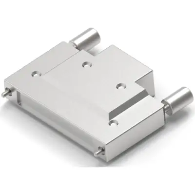 D-Sub connector housing, straight 180°, cable Ø 13.97 mm, zinc die casting, silver, 5786152-3 - 1