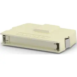 D-Sub connector housing, straight 180°, cable Ø 11.18 mm, zinc die casting, silver, 5749195-2