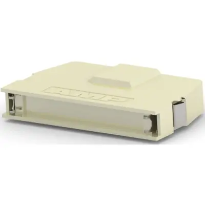 D-Sub connector housing, straight 180°, cable Ø 11.18 mm, zinc die casting, silver, 5749195-2 - 1