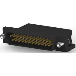 D-Sub plug, 25 pole, standard, equipped, angled, solder pin, 5748953-1