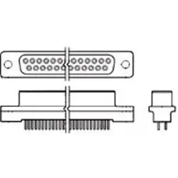D-Sub socket, 9 pole, standard, equipped, straight, solder pin, 207826-4