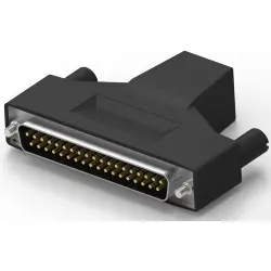 D-Sub plug, 37 pole, standard, unequipped, straight, IDC connection, 1-747950-5