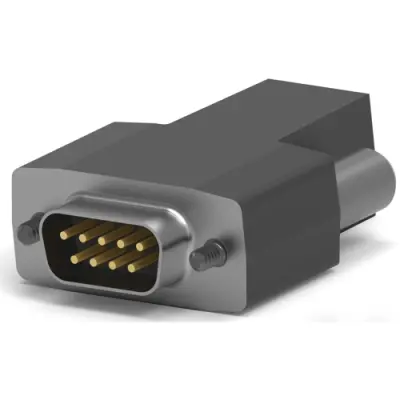 D-Sub plug, 9 pole, standard, unequipped, straight, IDC connection, 1-747944-6 - 1