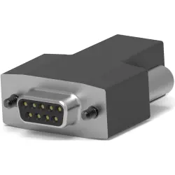 D-Sub socket, 9 pole, standard, unequipped, straight, IDC connection, 1-747943-7