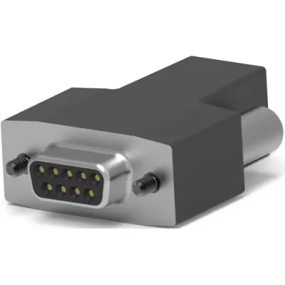 D-Sub socket, 9 pole, standard, unequipped, straight, IDC connection, 1-747943-7 - 1