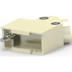 D-Sub connector housing, size: 1 (DE), angled 45°, cable Ø 4 to 13 mm, zinc die casting, silver, 1478763-9