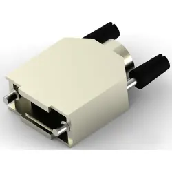 D-Sub connector housing, size: 1 (DE), straight 180°, cable Ø 4 to 13 mm, zinc die casting, silver, 5-1478762-1