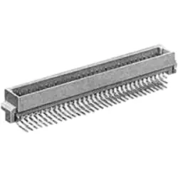Male connector, type C, 96 pole, a-b-c, pitch 2.54 mm, solder pin, angled, gold-plated, 5536475-1